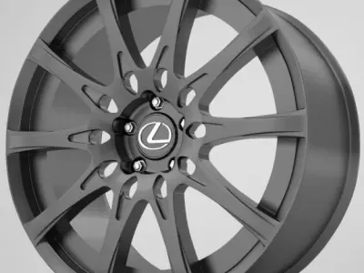 Lexus IS rims 3D model