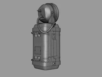 Old Mining Lantern - Game Ready - 3D Model 3D model