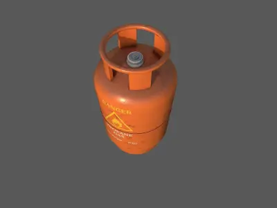 Propane Gas Tank Low-poly 3D model