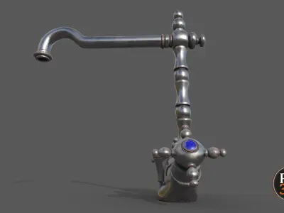Faucet V1 Low-poly 3D model