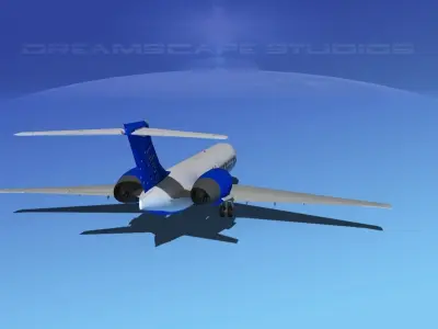 Boeing 717-200 Liberty Jet 3D model