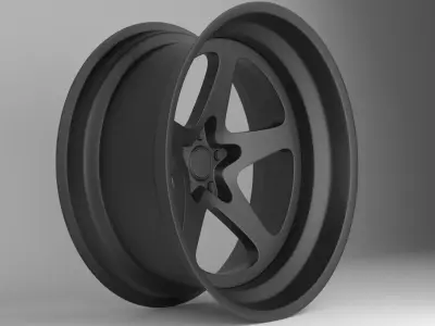 VT Forged GT5X Wheels Low-poly 3D model