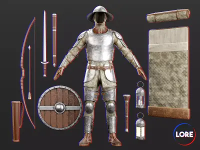 Medieval Collection Common Adventure 3D Model Pack