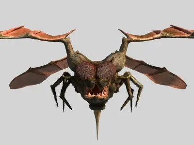 Fly Monster Low-poly 3D model