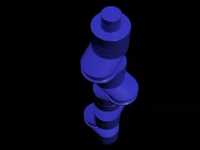 Modular Hobby Crankshaft - Concept 3D print model
