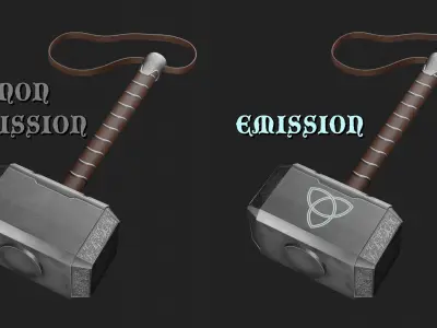 Mjollnir The Hammer of Thor 3D model
