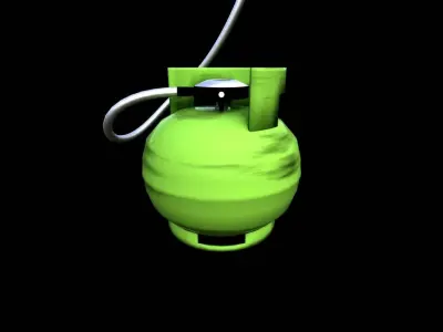 LPG Liquefied Petroleum Gas 3kg - LP Low-poly 3D model