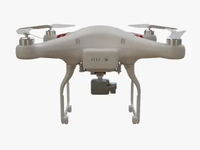 Quadcopter Drone 3D model 2