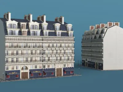Parisian Street 3D model