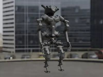 Scifi Droid - RIGGED Free 3D model