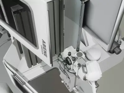 Milling Machine 3D Model Low-poly 3D model
