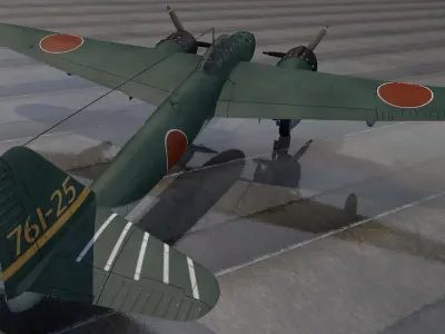 Yokosuka P1Y1 Ginga - aka Frances 3D model