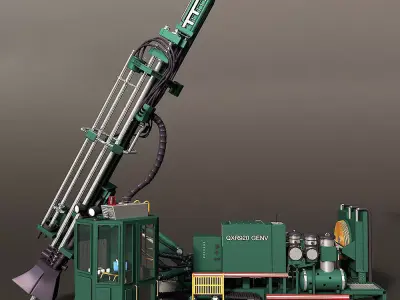 Rotary Blasthole Drill 3D model
