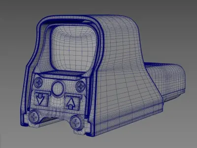 Simple Holographic Sight Free 3D model