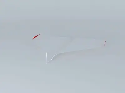 Paper Plane Free 3D model