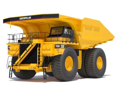 Rigid Dump Truck Cat 793D 3D model
