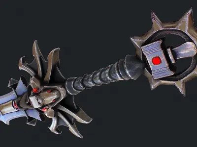 Fantasy Sword 6 3D Model Low-poly 3D model