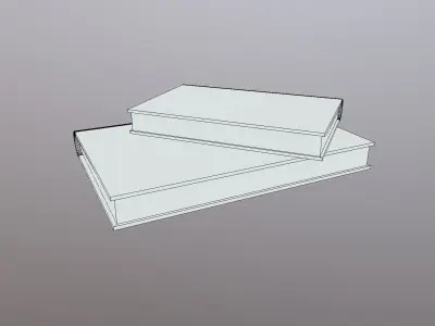 High-Poly Old Books Free 3D model