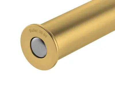 Bullet 50-90 Low-poly 3D model