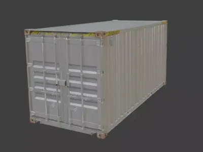 Shipping Container Detailed 3D Model 3D model