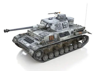 PzKpfw IV - Panzer 4 - Ausf G - 731 3D model
