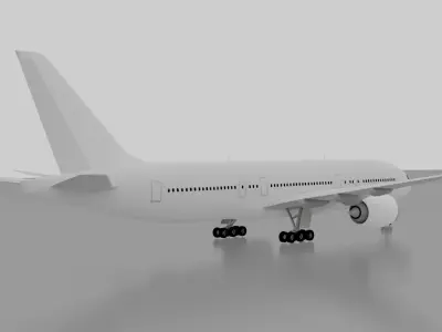 Boeing 777-200ER 3D model