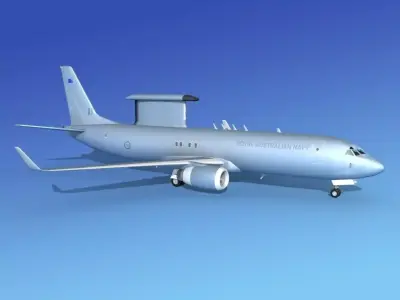 Boeing E-8 Posiedon EAWS RAN 3D model