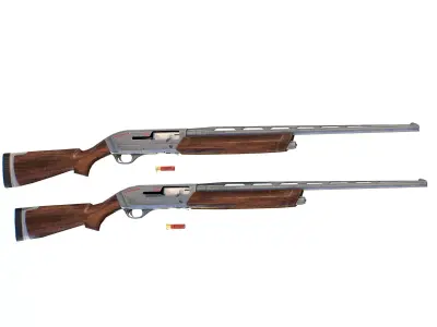 Winchester Shotgun Super SX3 20 small Gauge Arms Weapon Firearm Low-poly 3D model