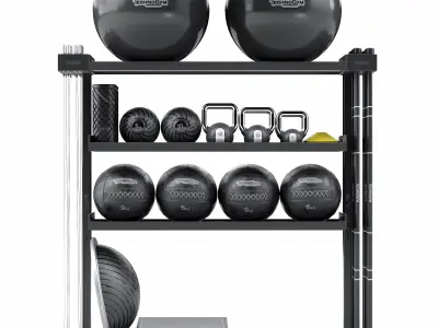Fitness set Technogym SKILLTOOLS Kit 3D model