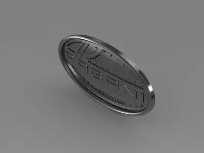 pagani logo 3D model by Sergey