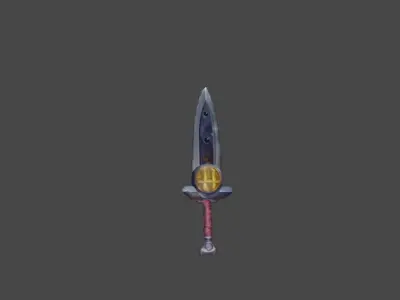 Zeloeman Sword A 19 Low-poly 3D model