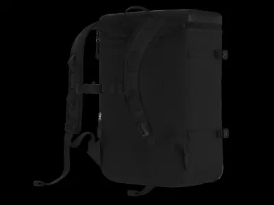 Modern Black-White 3D Back Pack Model 3D model