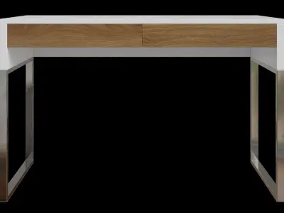 Modern Industrial Writing Desk 3D model