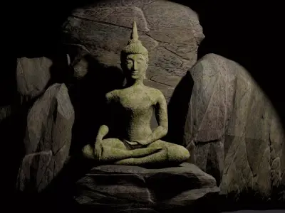 BUDDHA MEDITATING 3D model