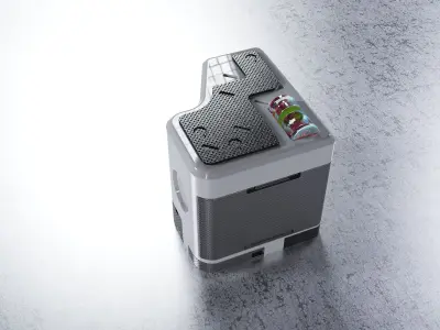 Part mechanical crates 3D model