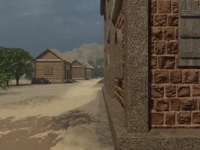 Old West Town 3D model