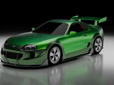 Toyota Supra MK IV Modified Free 3D model