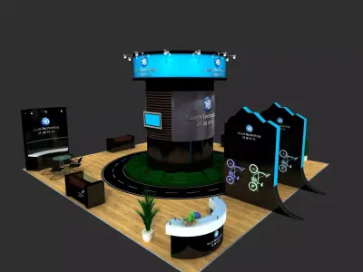 Exhibition - Area -10X10-3DMAX2012-054 3D model