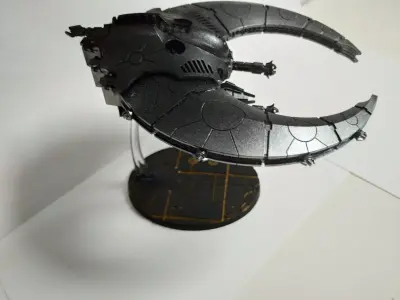 Necron-mantic world 120x92mm base for new flyer stands  3D print model