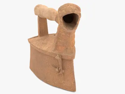 Old Rusty Iron Low-poly 3D model