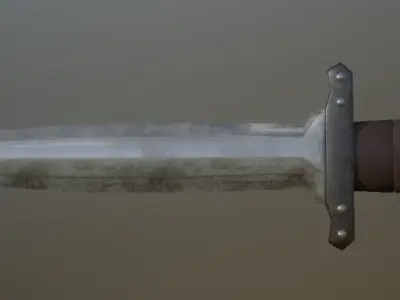 Low-Poly Dagger Viking Medieval Editorial License Low-poly 3D model