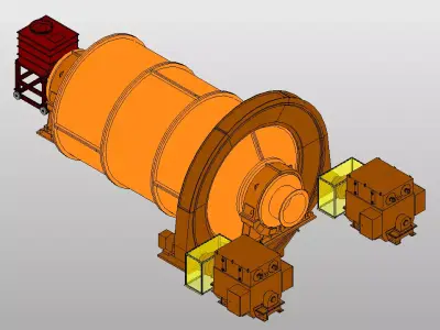 BallMill Diam 43 3D model
