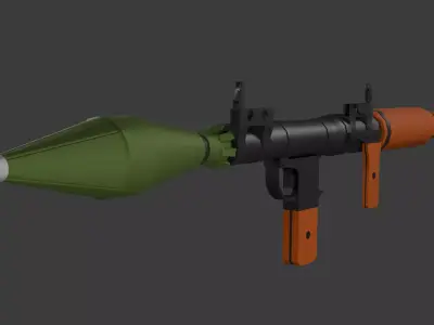Rpg-7 lowpoly  Low-poly 3D model