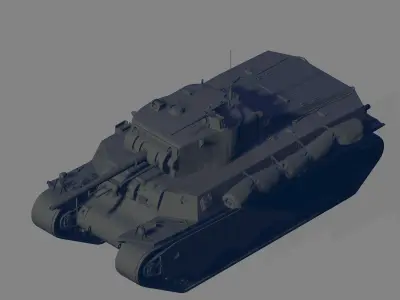 M6A1 Tank 3D model