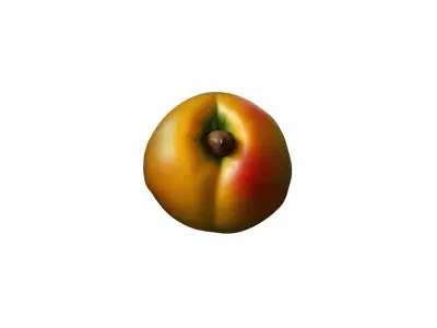 3d Render Red Fresh Mango Tropical Fruits 3D model