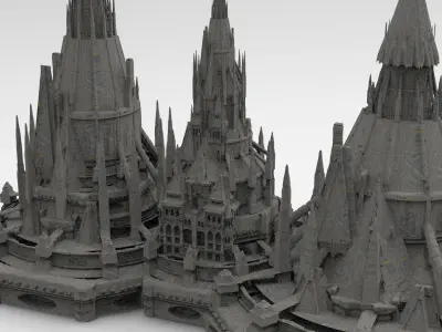 Magician Queens palace 3 designs  3D model