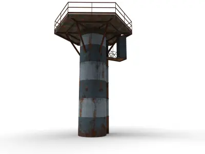 Steel Tower Metal Tower Low-poly 3D model