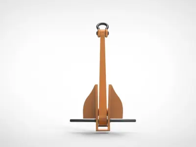 Danforth Anchor 3D model