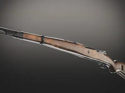 M48 Rifle Low-poly 3D model