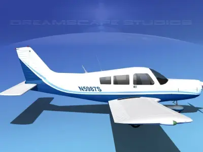Piper PA-28-235 Cherokee  V06 3D model